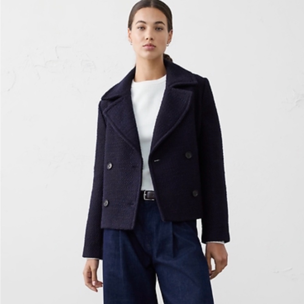 Banana Republic Dark Blue Pea Coat